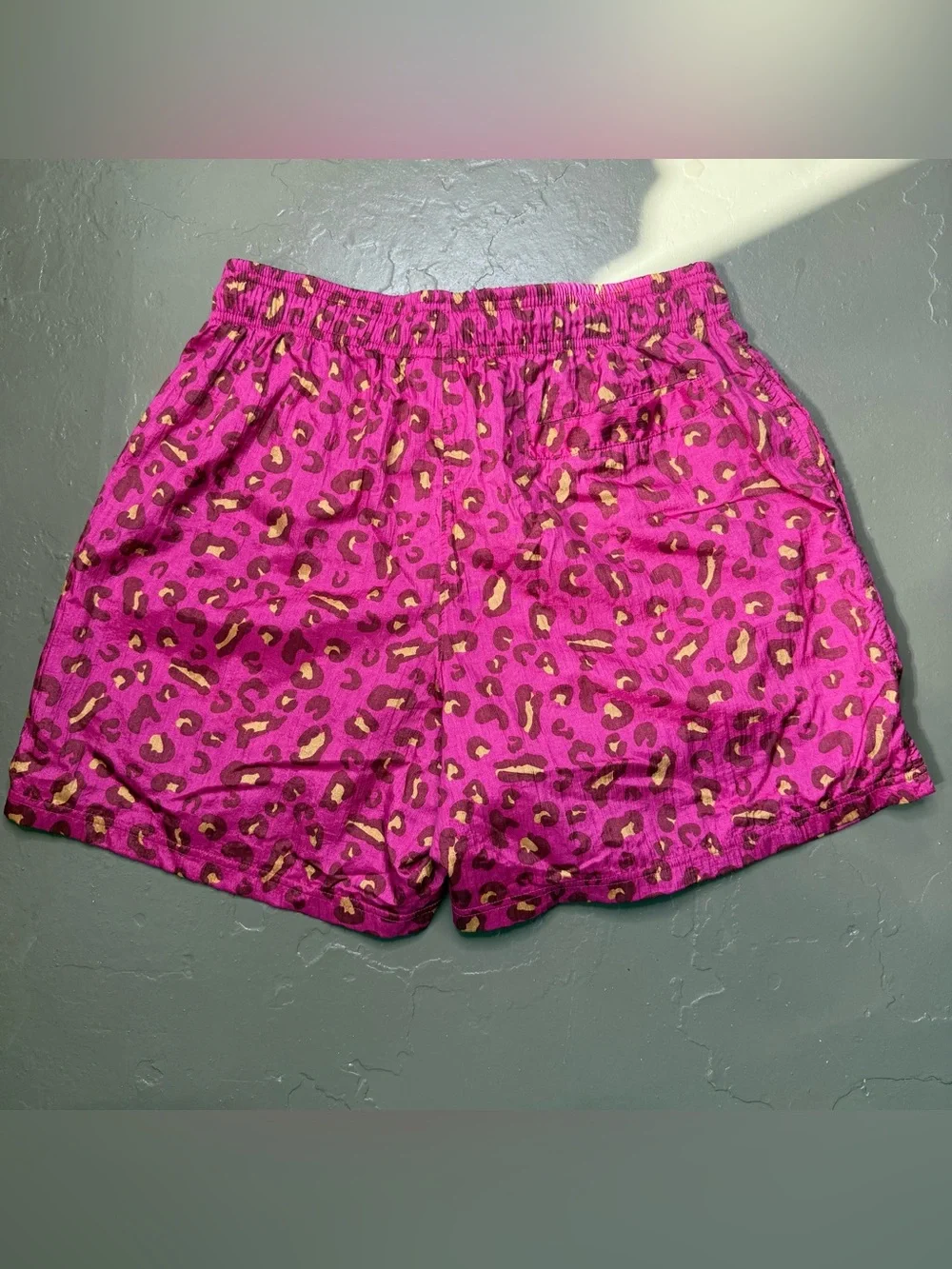 Champion Pink Leopard Print Athletic Shorts - Men’s Large  - Y2K